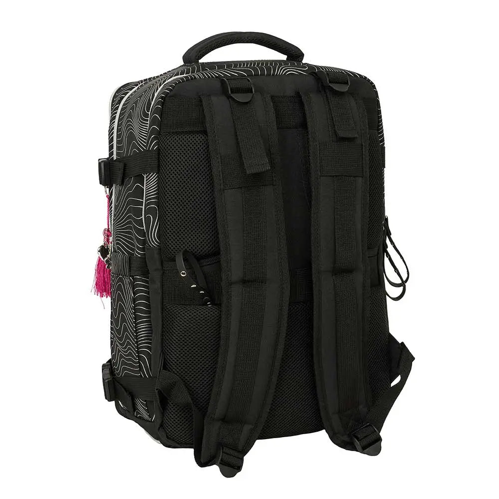 Mochila viaje cabina portátil 15,6’’ K-POP Demon Hunters - Huntrix ’Energy’ negra 29x19x44cm