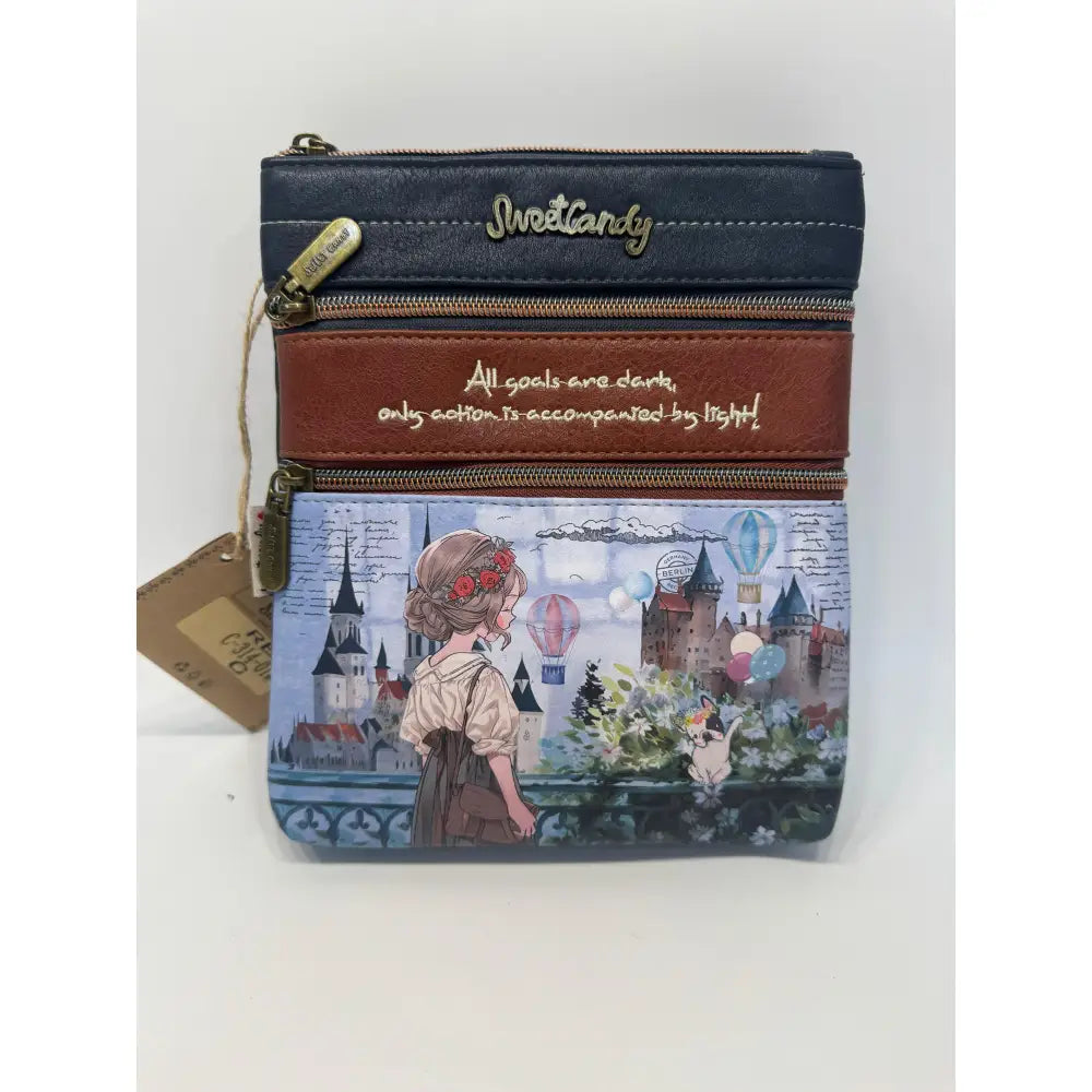 Monedero cartera Mujer Sweet Candy Rosa azul Mochila