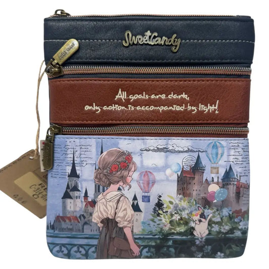Monedero cartera Mujer Sweet Candy Rosa azul Mochila