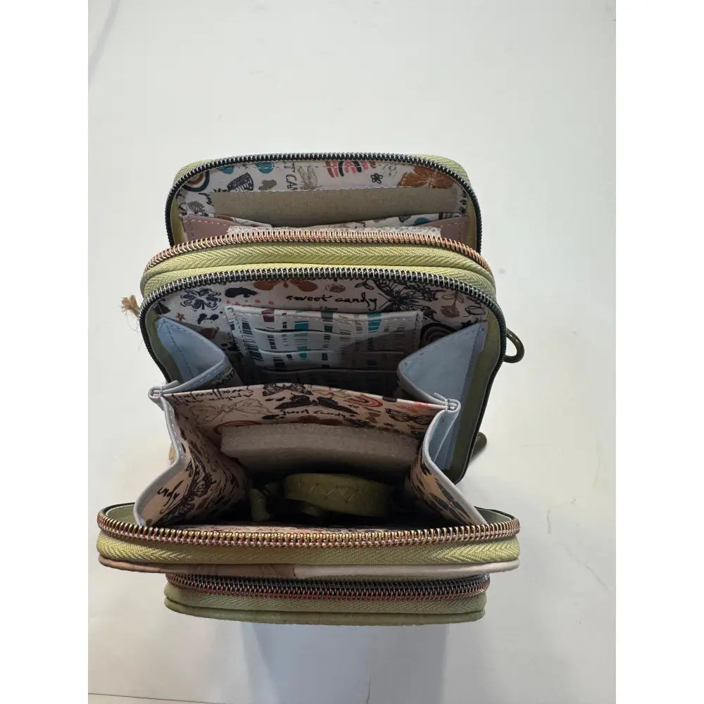 Monedero con funda móvil Mujer Sweet Candy Rosa verde Mochila