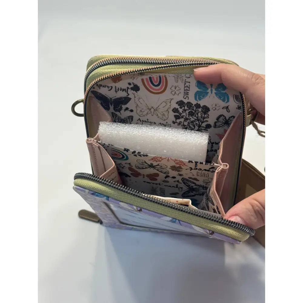 Monedero con funda móvil Mujer Sweet Candy Rosa verde Mochila