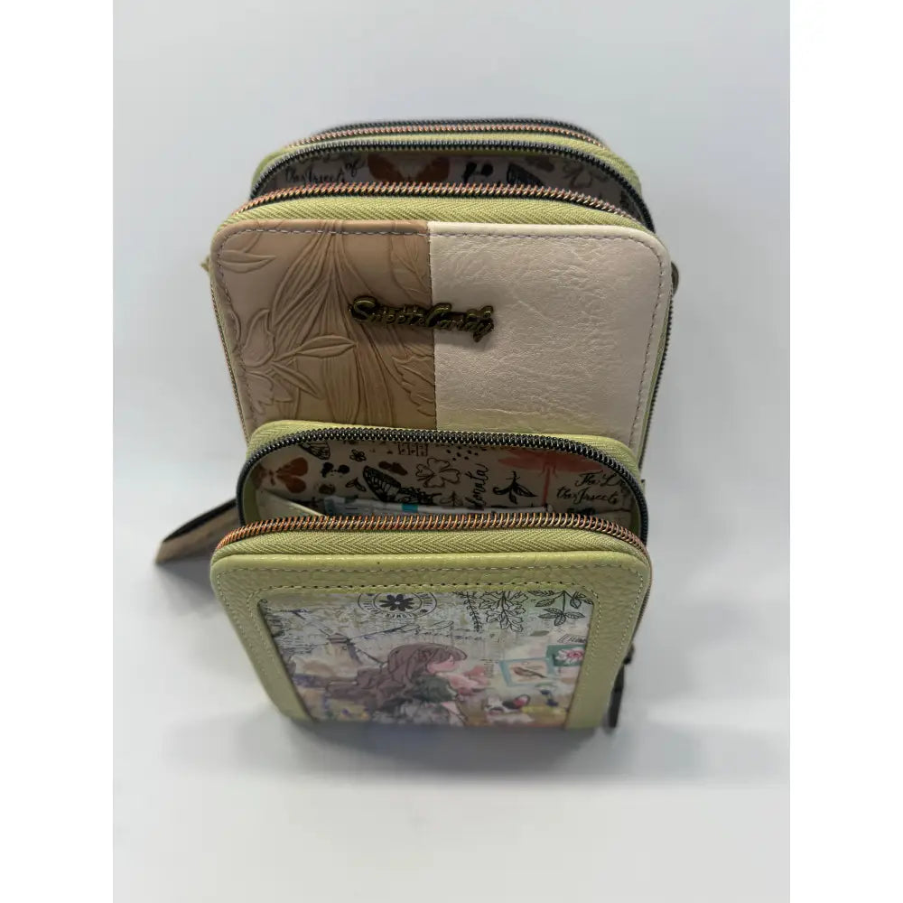 Monedero con funda móvil Mujer Sweet Candy Rosa verde Mochila