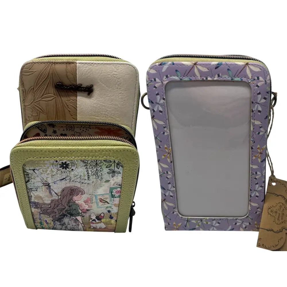 Monedero con funda móvil Mujer Sweet Candy Rosa verde Mochila