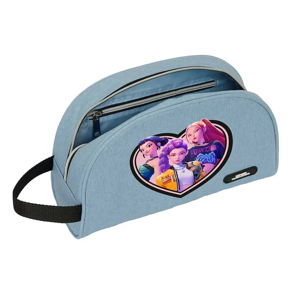 Neceser adaptable a carro K-POP Demon Hunters - Huntrix azul 28x10x18cm