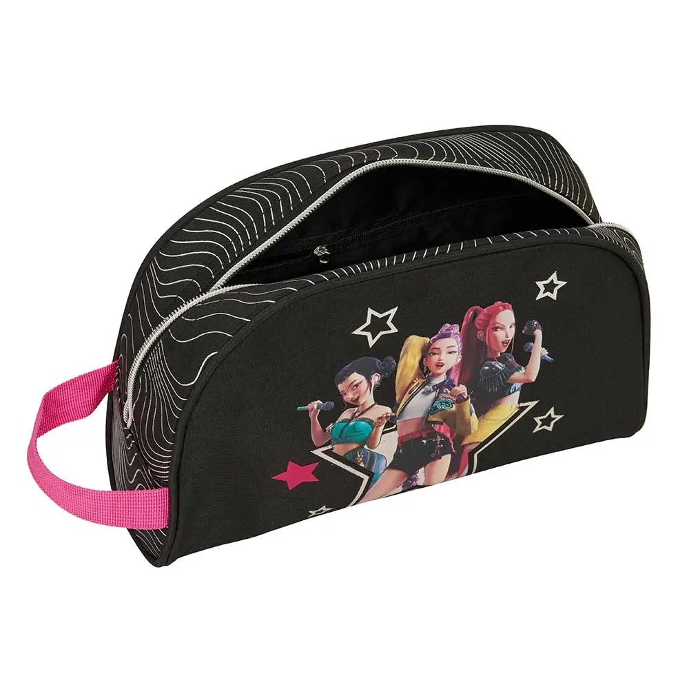 Neceser adaptable a carro K-POP Demon Hunters - Huntrix ’Energy’ negro 28x10x18cm