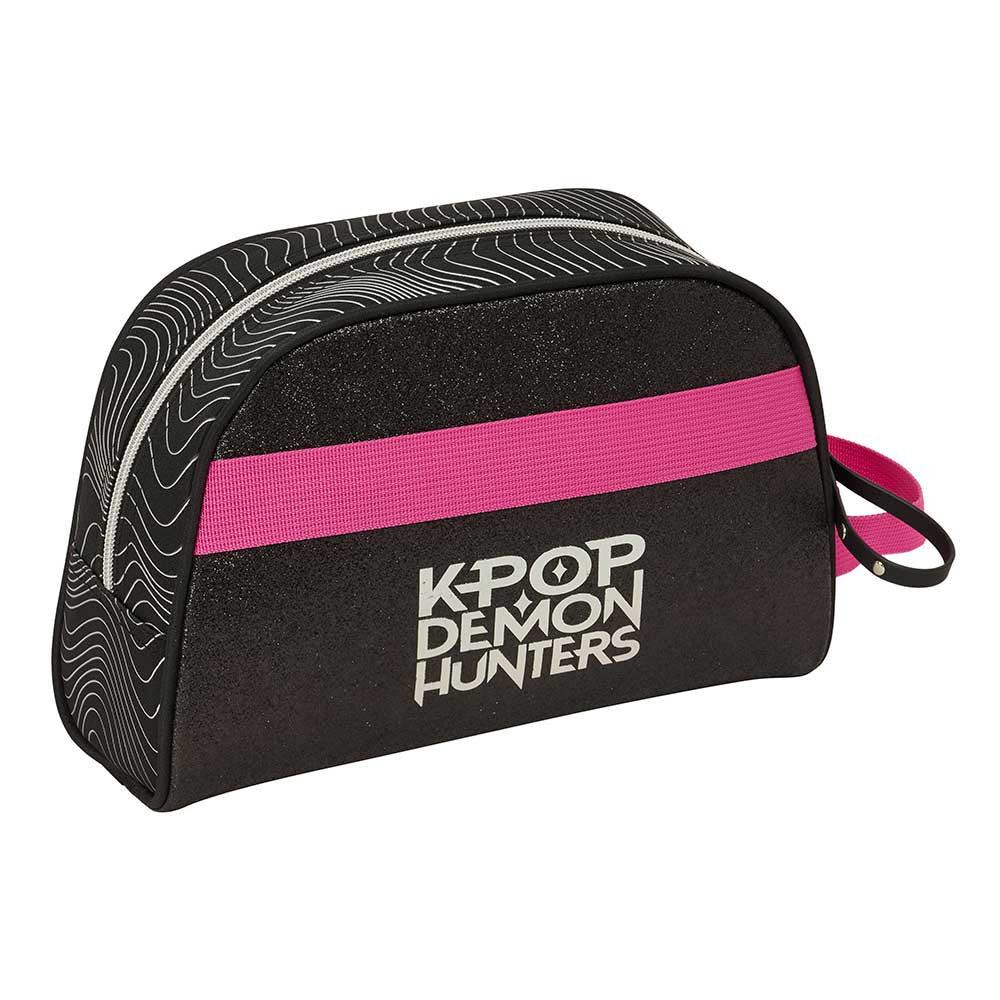Neceser adaptable a carro K-POP Demon Hunters - Huntrix ’Energy’ negro 28x10x18cm