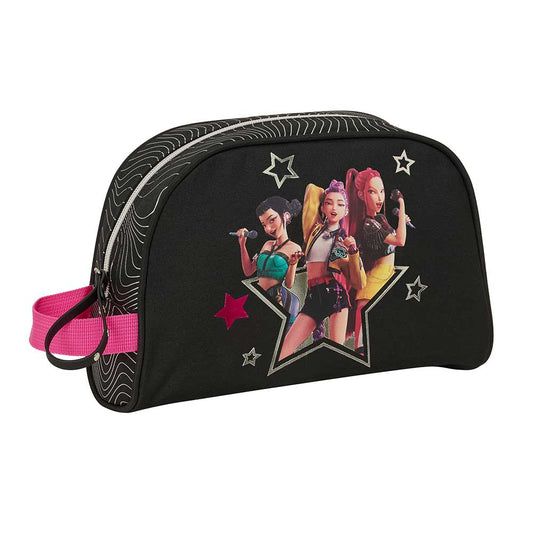 Neceser adaptable a carro K-POP Demon Hunters - Huntrix ’Energy’ negro 28x10x18cm