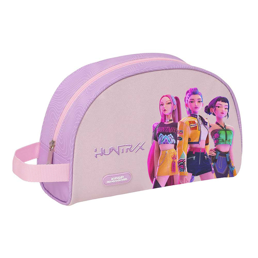 Neceser adaptable a carro K-POP Demon Hunters - Huntrix ’Iconic’ lila 28x10x18cm