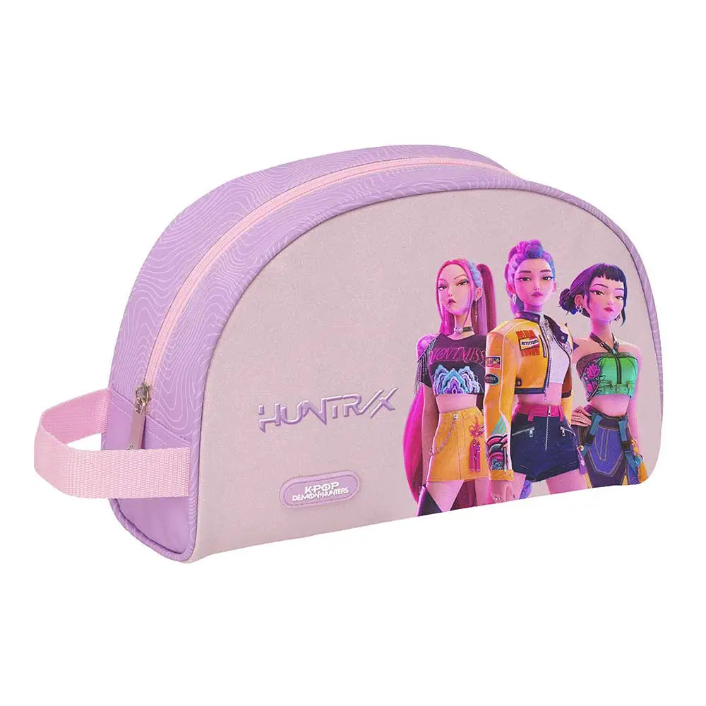 Neceser adaptable a carro K-POP Demon Hunters - Huntrix ’Iconic’ lila 28x10x18cm