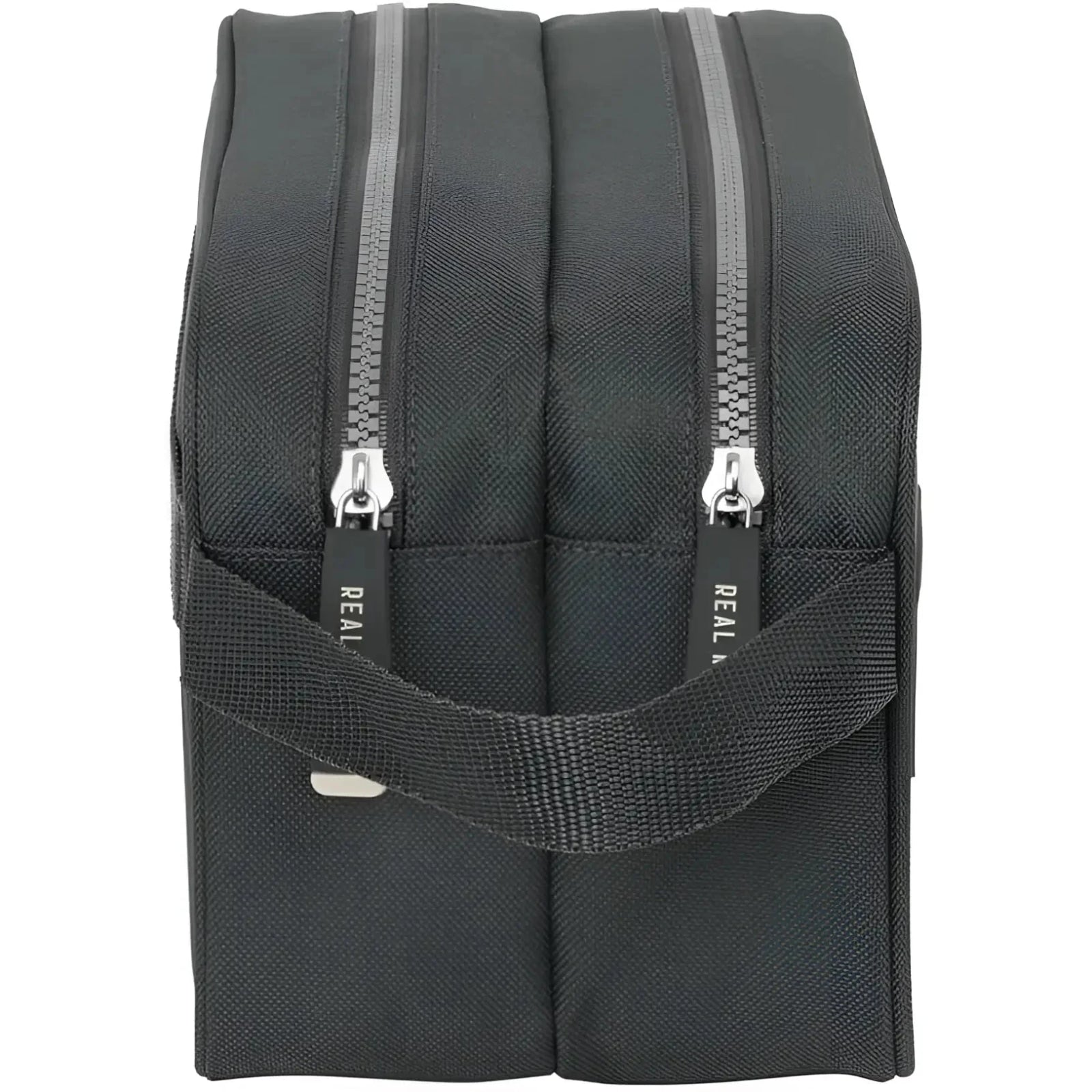 Neceser con doble cremallera REAL MADRID 26x15x12,5CM adaptable a carro