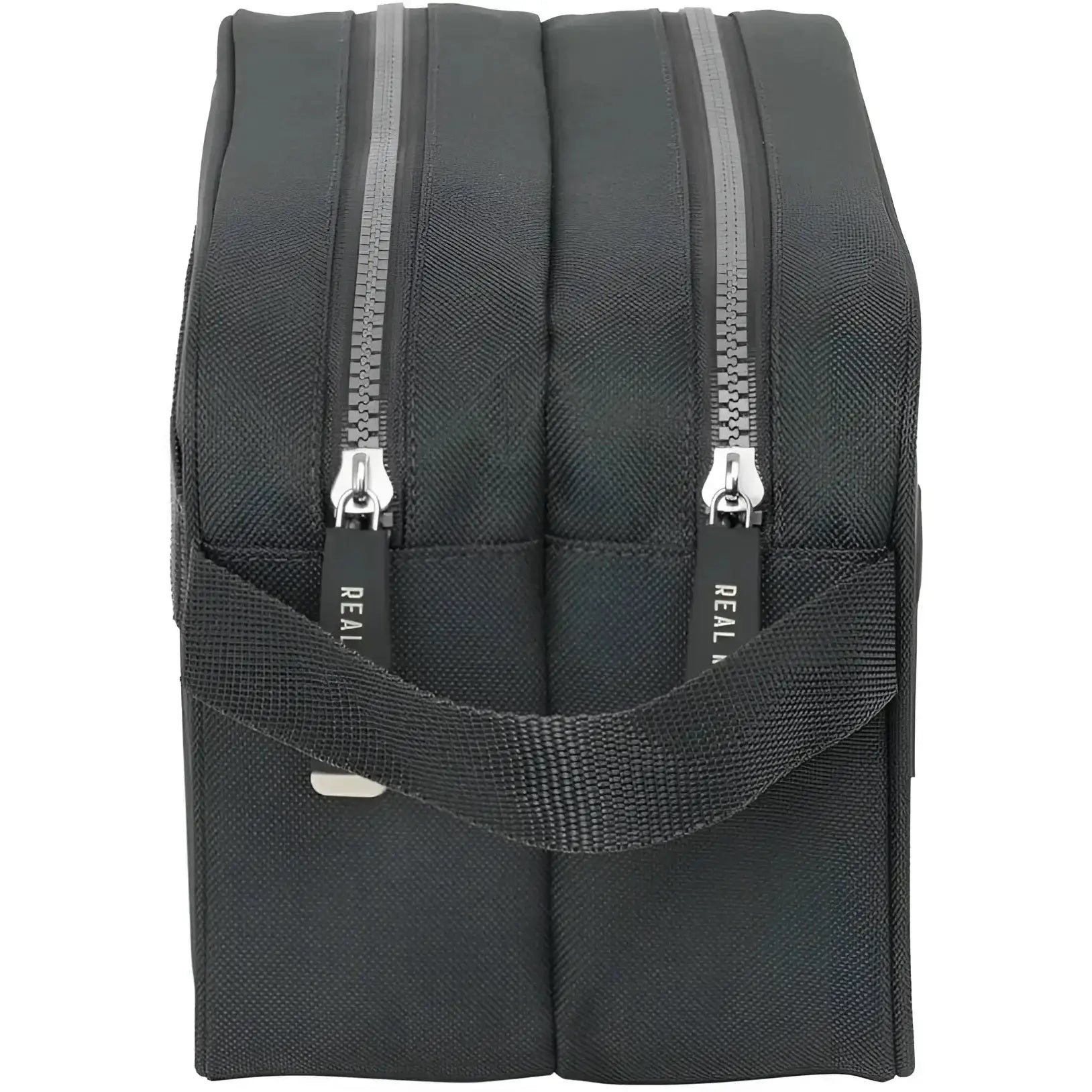 Neceser con doble cremallera REAL MADRID 26x15x12,5CM adaptable a carro