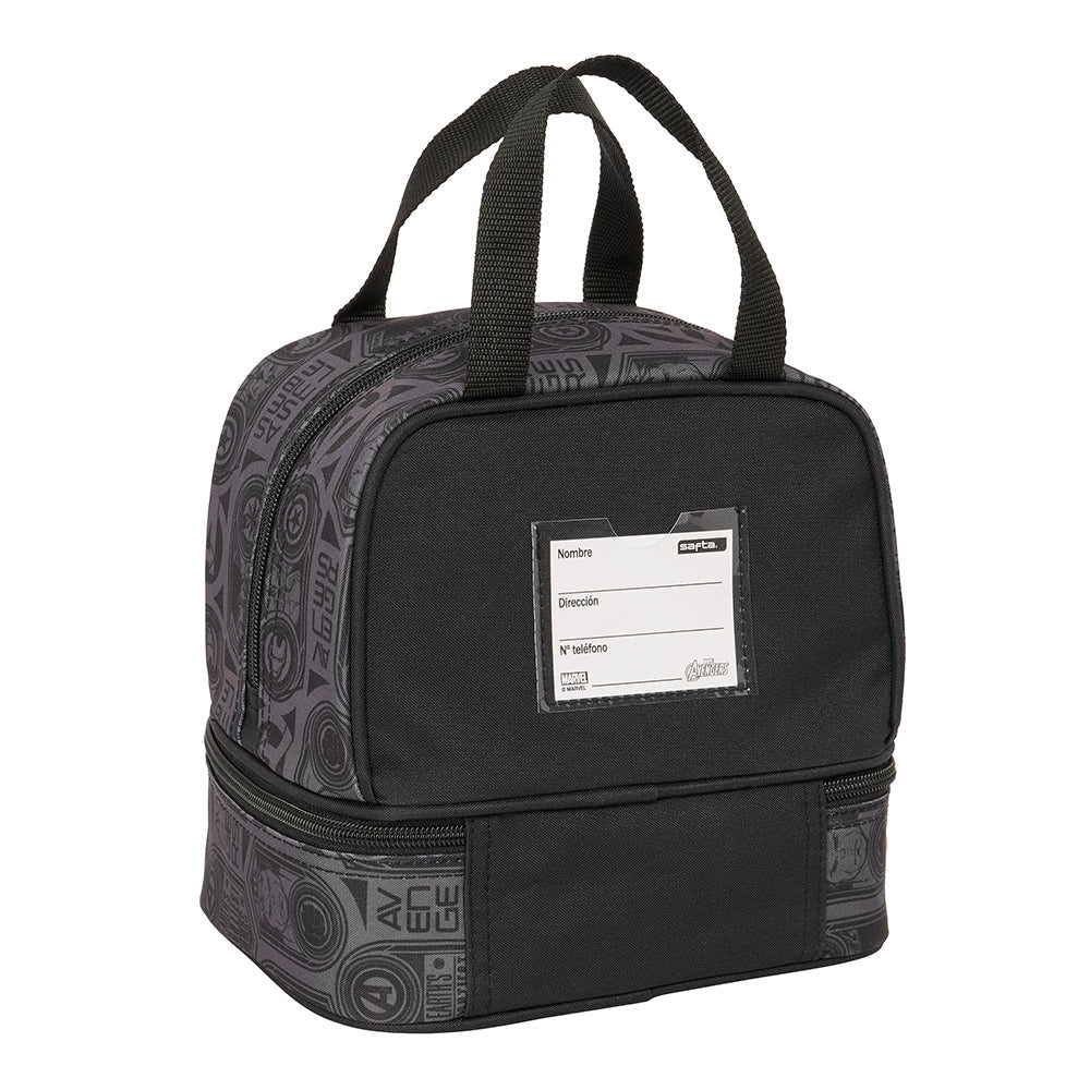 Neceser escolar infantil porta meriendas MARVEL AVENGERES 20x15x20 cm