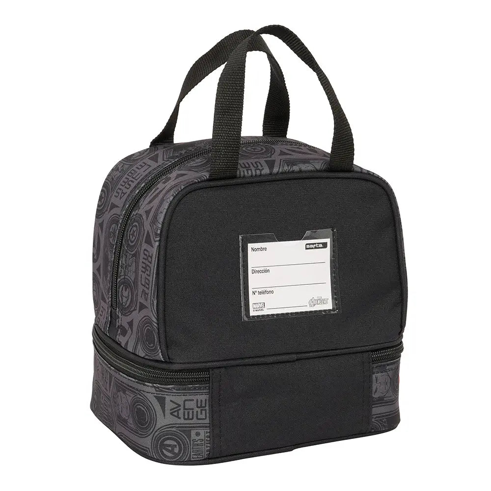 Neceser escolar infantil porta meriendas MARVEL AVENGERES 20x15x20 cm