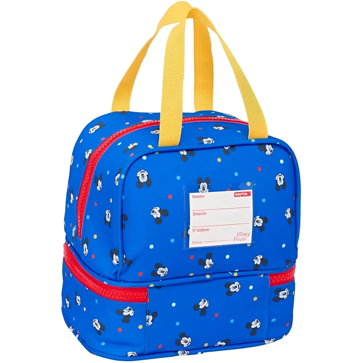 Neceser escolar infantil porta meriendas MICKEY MOUSE GOOD DAY 20x15x20 cm