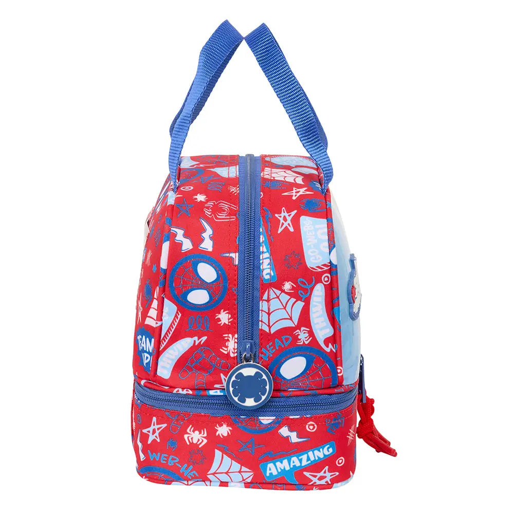 Neceser escolar infantil porta meriendas SPIDEY spiderman 20x15x20cm