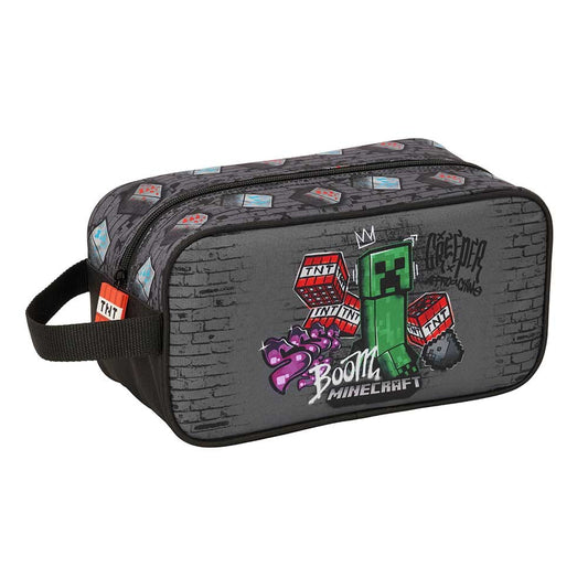 Neceser Minecraft ’Screen’ zapatillero multiusos con asa 29x14x15 cm