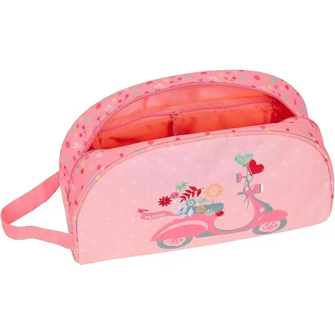 Neceser MOOS Pasion escolar infantil con asa y adaptable a carro 28x10x18 cm Mochila