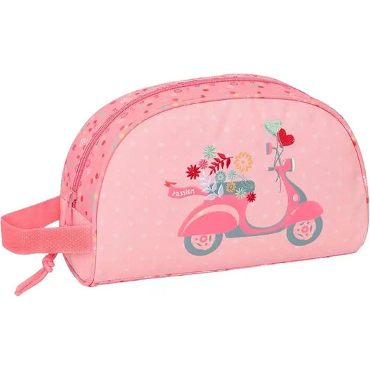 Neceser MOOS Pasion escolar infantil con asa y adaptable a carro 28x10x18 cm Mochila