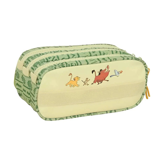 Neceser portatodo triple escolar con asa REY LEÓN MUFASA 21x10x8cm