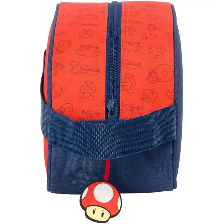 Neceser Super Mario Trick escolar infantil con asa y adaptable a carro 26x12x15cm Mochila