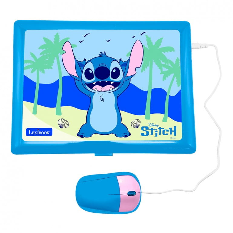 Ordenador bilingüe de Stitch con 164 actividades (82 en cada idioma) - Juguete