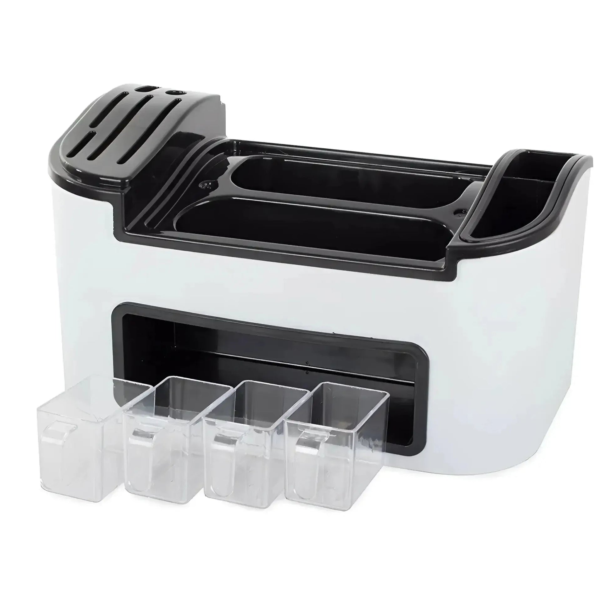 Organizador de cocina para artículos pequeños y cubiertos con cajones especias