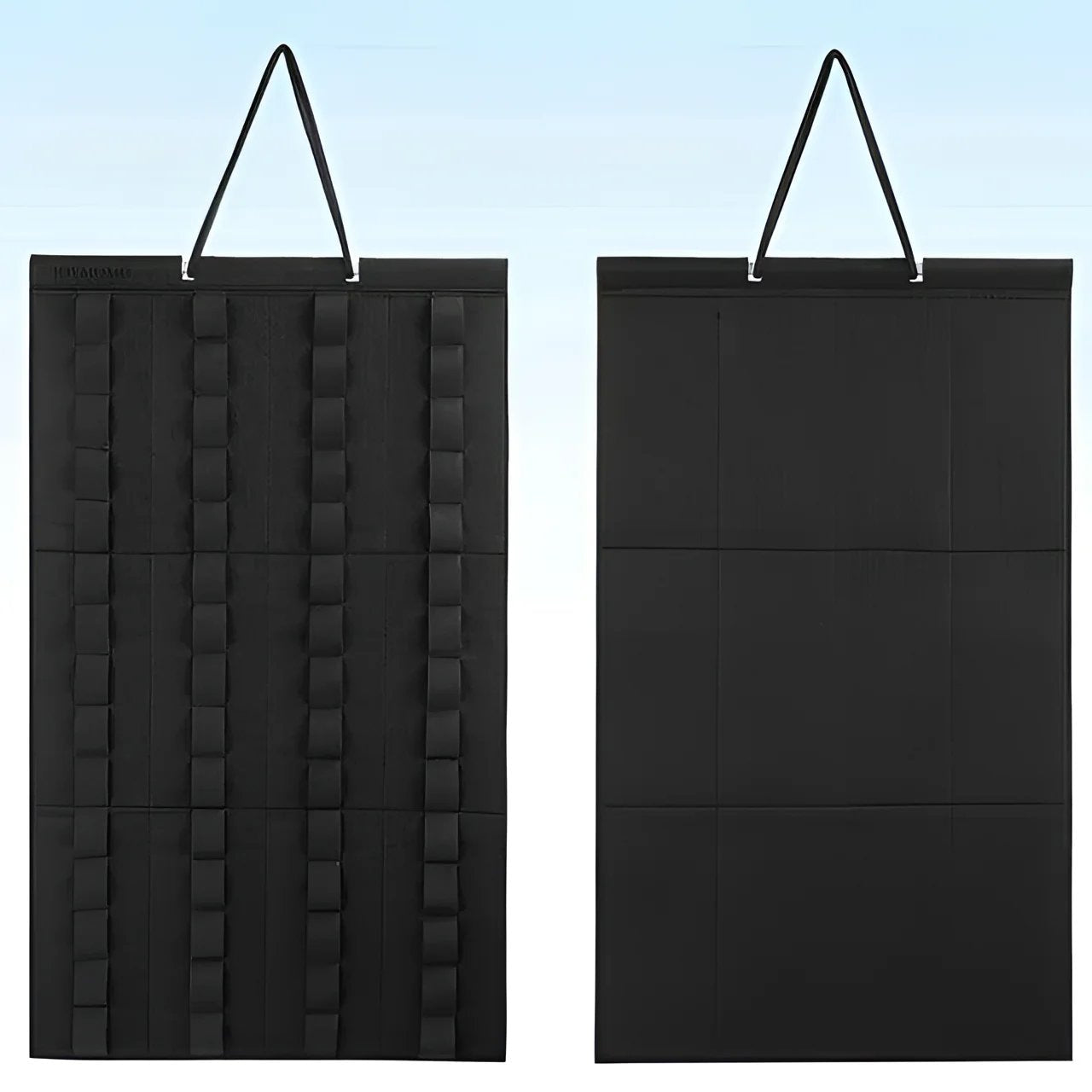 Organizador colgante para coches de juguete con tiras sujetarlos Negro