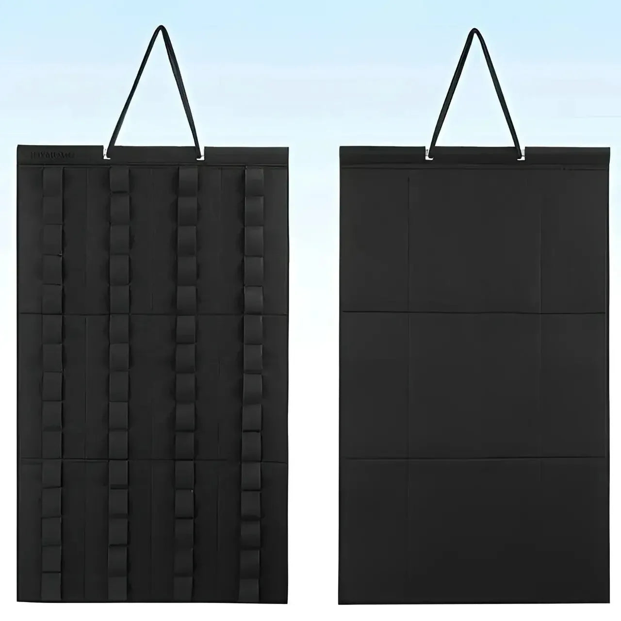 Organizador colgante para coches de juguete con tiras sujetarlos Negro