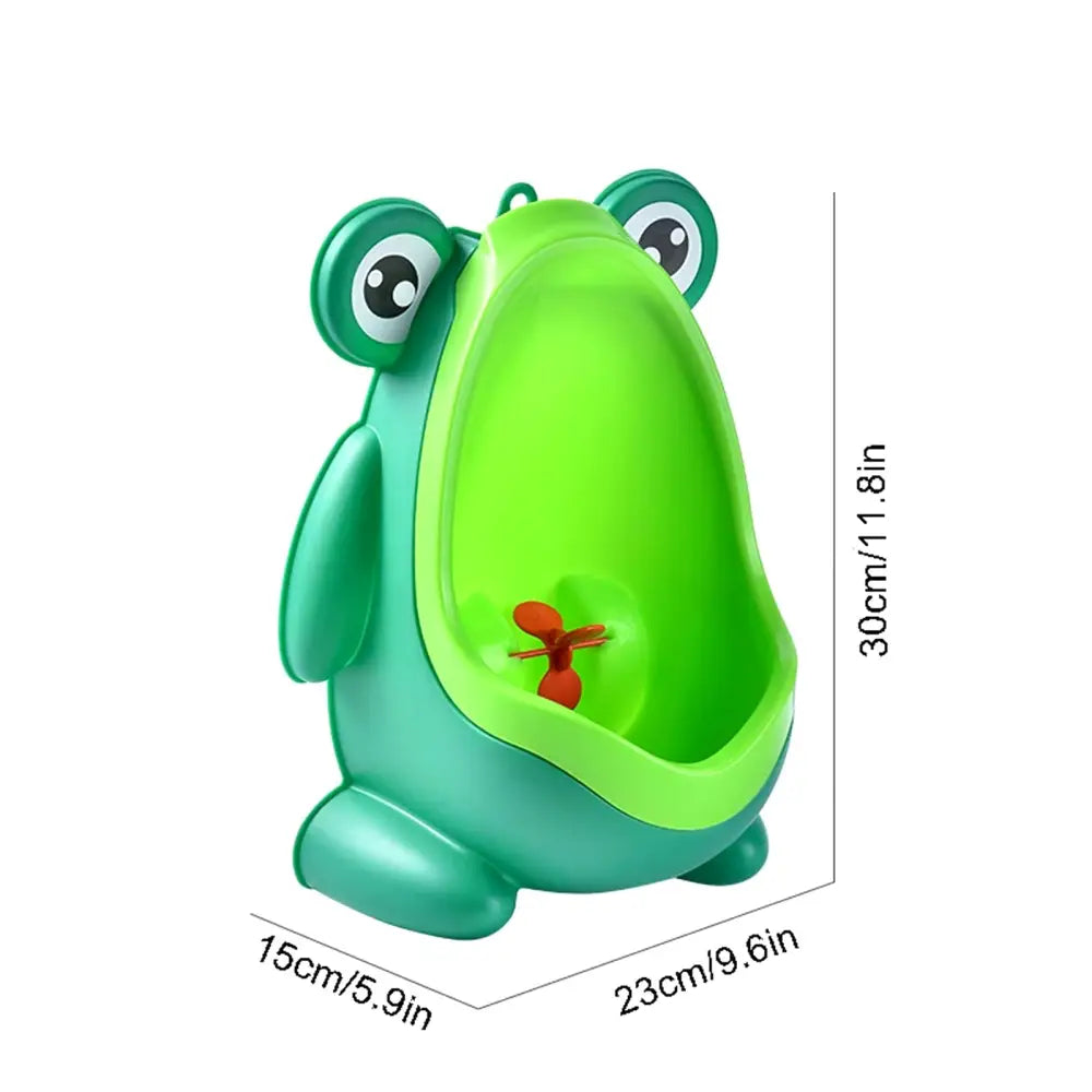 Orinal Rana Infantil para Entrenamiento de Baño | Inodoro Portátil Niños y Bebés – Diseño Divertido Antisalpicaduras