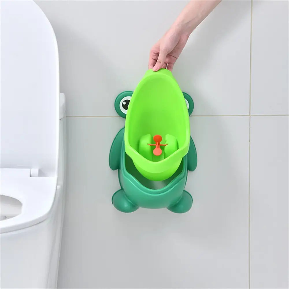 Orinal Rana Infantil para Entrenamiento de Baño | Inodoro Portátil Niños y Bebés – Diseño Divertido Antisalpicaduras