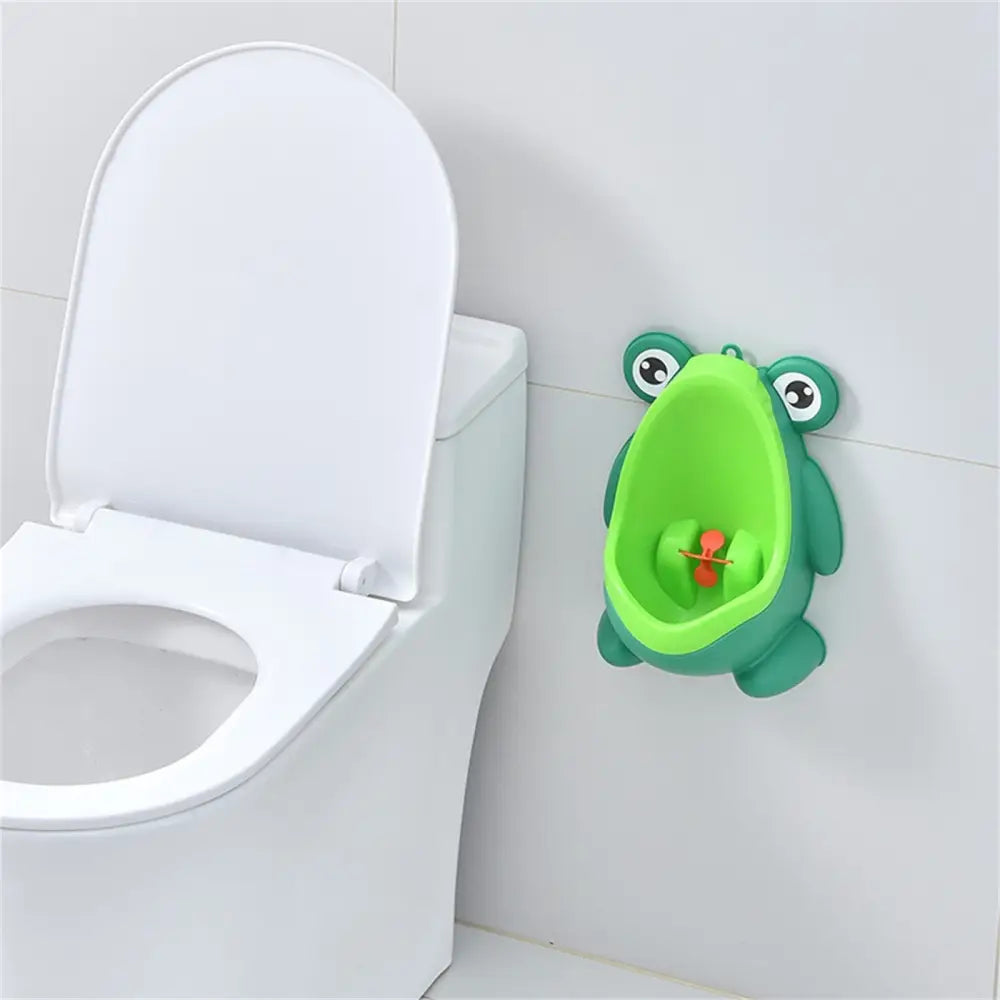 Orinal Rana Infantil para Entrenamiento de Baño | Inodoro Portátil Niños y Bebés – Diseño Divertido Antisalpicaduras
