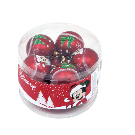 Pack 10 bolas de navidad 6cm diámetro MICKEY MOUSE DISNEY