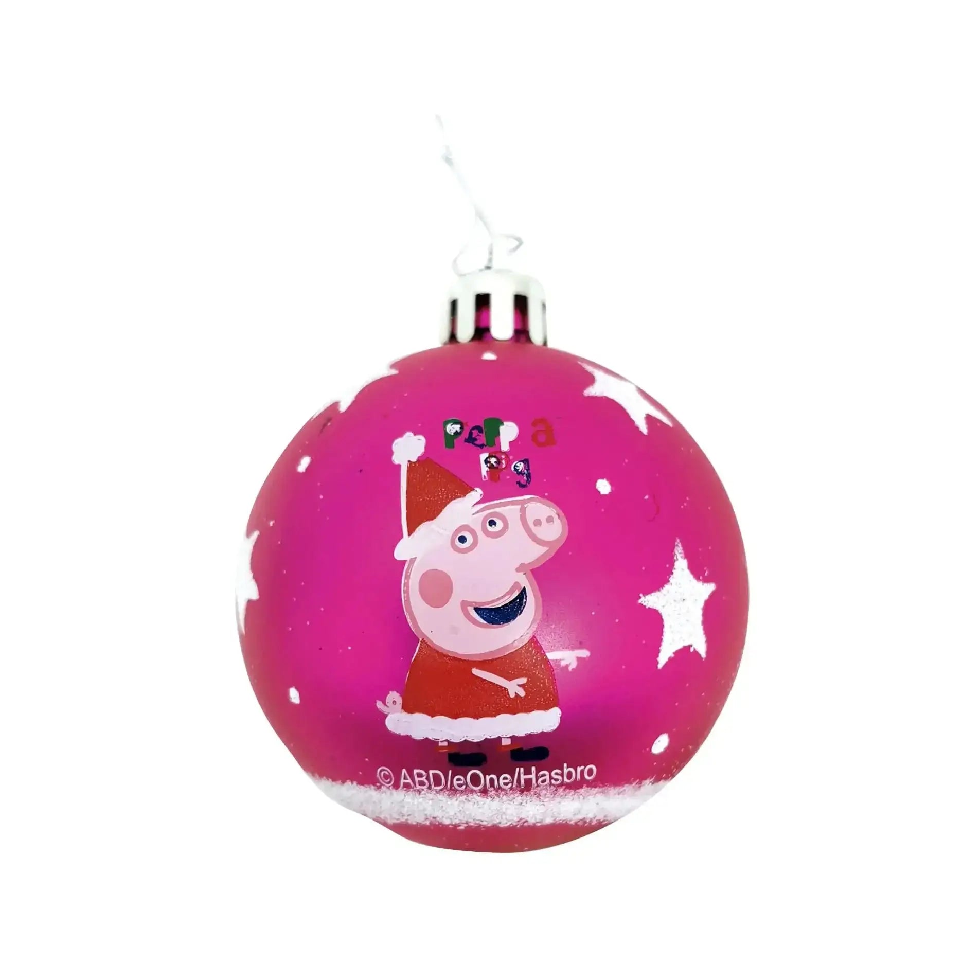 Pack 10 bolas de navidad 6cm diámetro PEPPA PIG