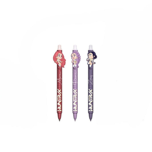 Pack 3 bolígrafos tinta borrable K-POP DEMON HUNTERS - bolígrafo