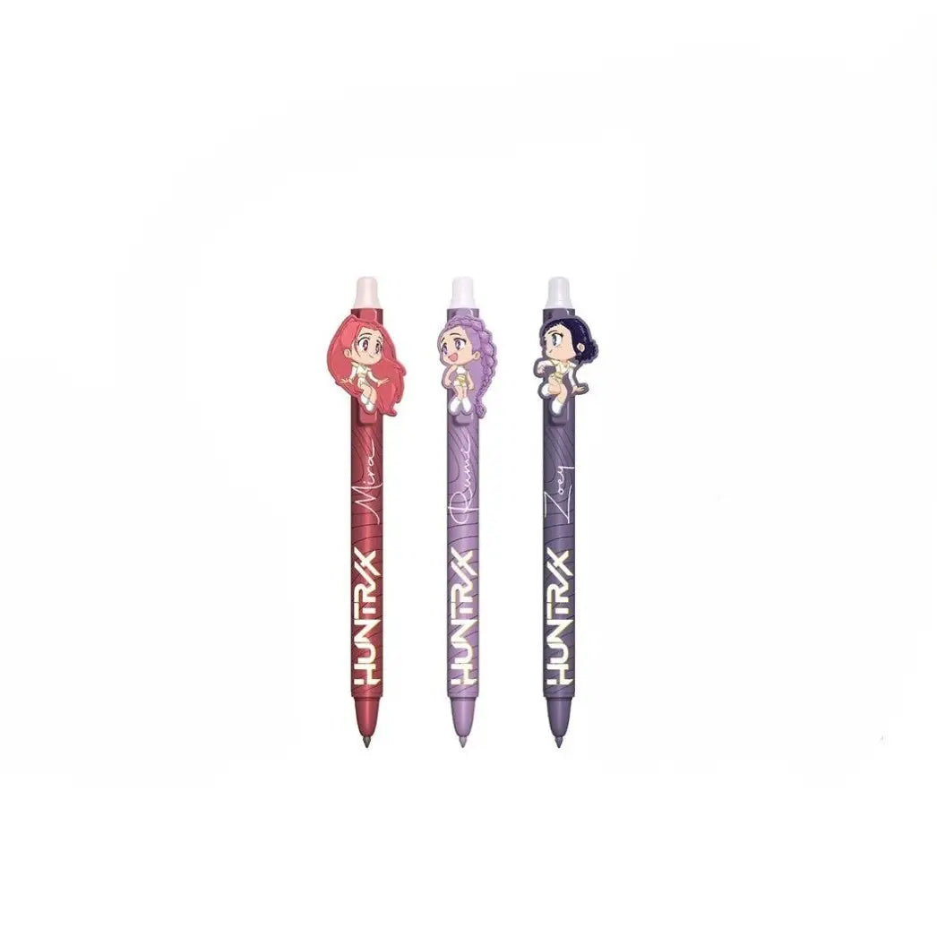 Pack 3 bolígrafos tinta borrable K-POP DEMON HUNTERS - bolígrafo