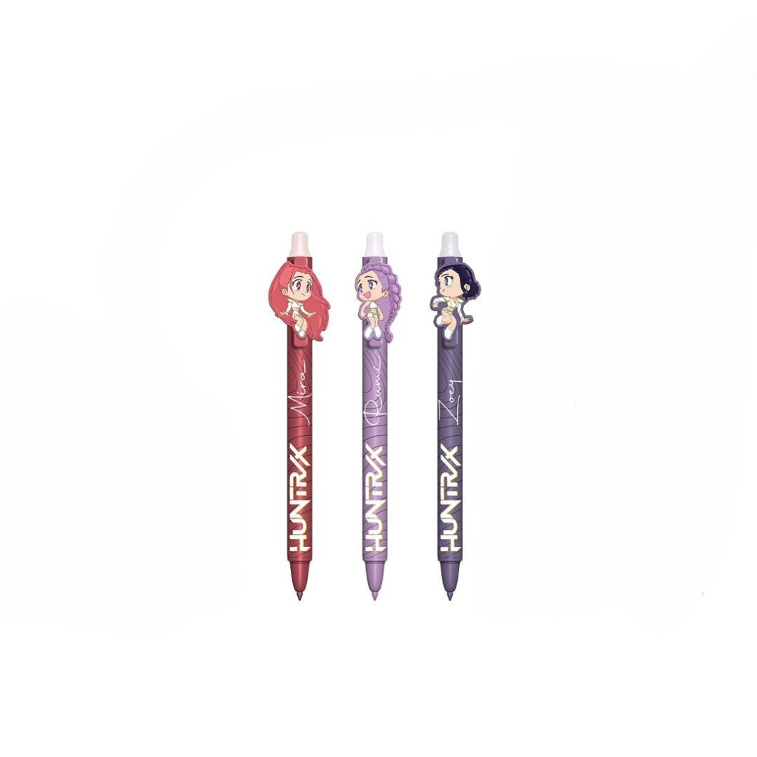 Pack 3 bolígrafos tinta borrable K-POP DEMON HUNTERS - bolígrafo