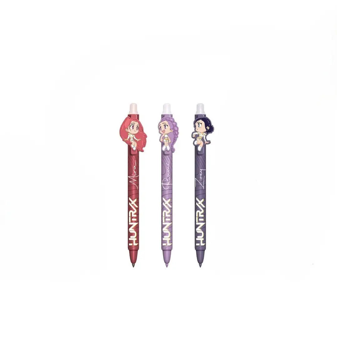 Pack 3 bolígrafos tinta borrable K-POP DEMON HUNTERS - bolígrafo