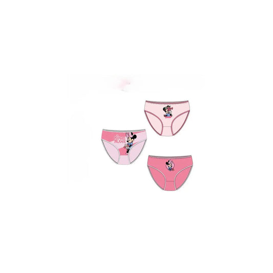 Pack 3 braguitas slips niña Minnie Mouse 2/3 años (94cm)