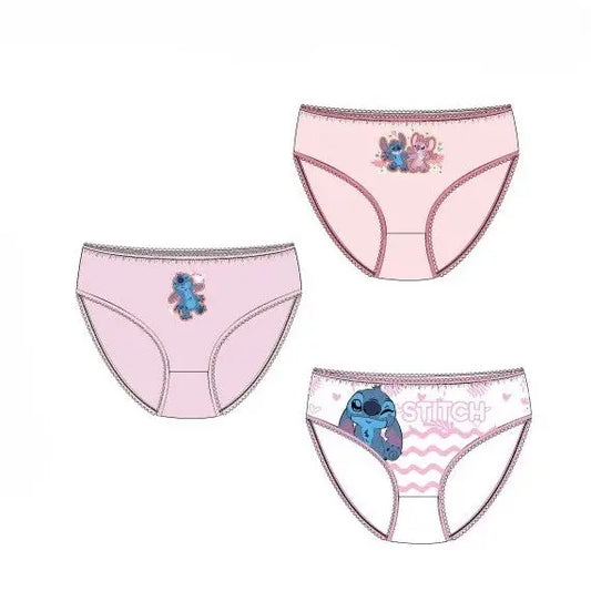Pack 3 braguitas slips niña Stitch 2/3 años (94cm)