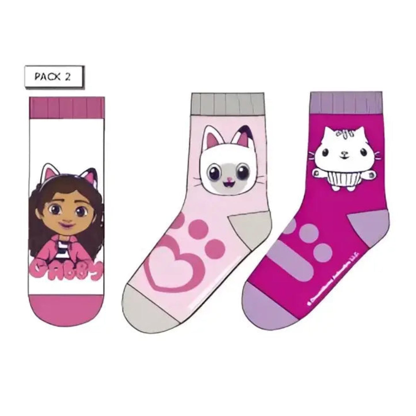 Pack 3 calcetines infantiles GABBY´S DOLLHOUSE 2