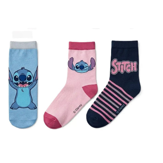 Pack 3 calcetines infantiles STITCH azul 27/30