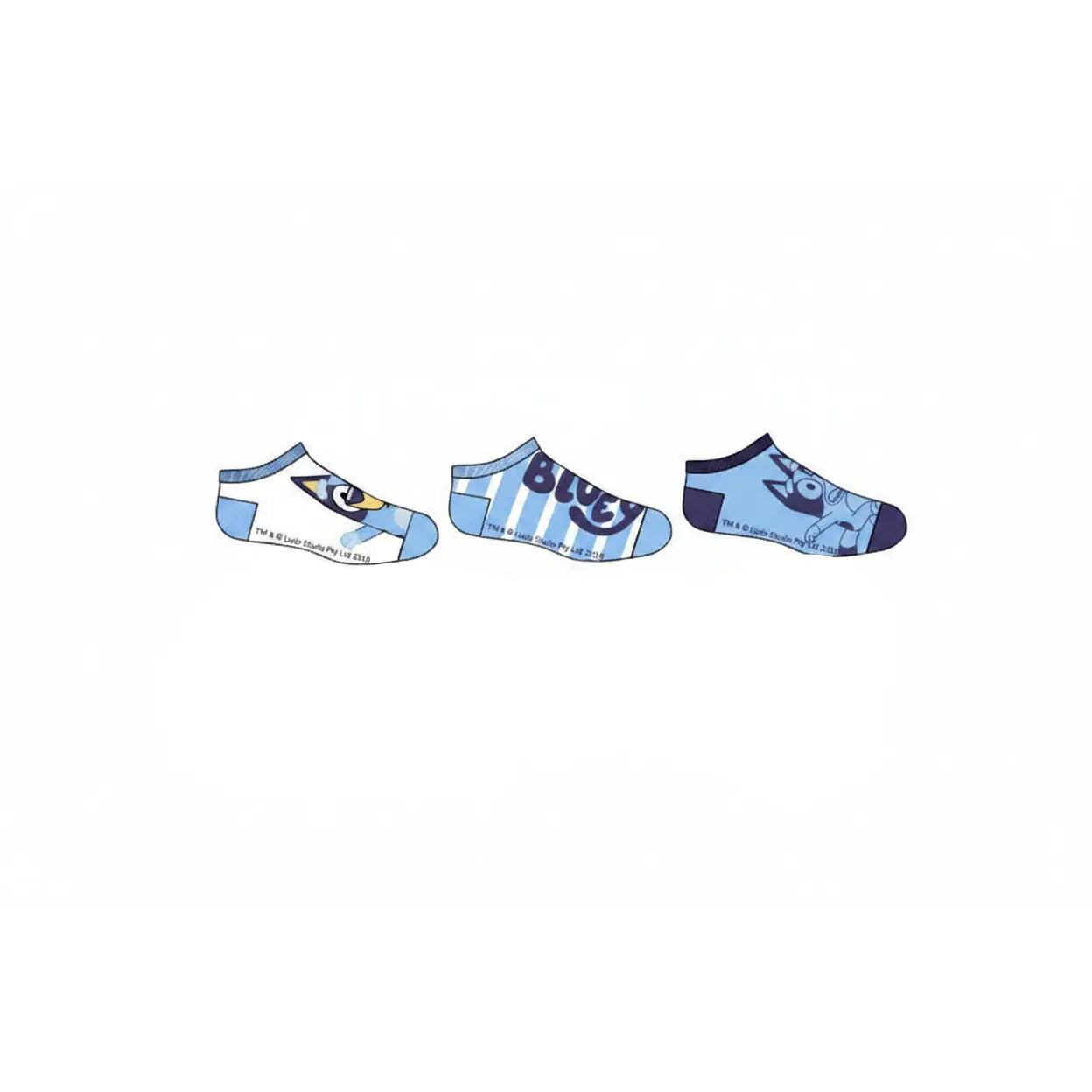 Pack 3 calcetines infantiles tobilleros Bluey amarillo 31/34