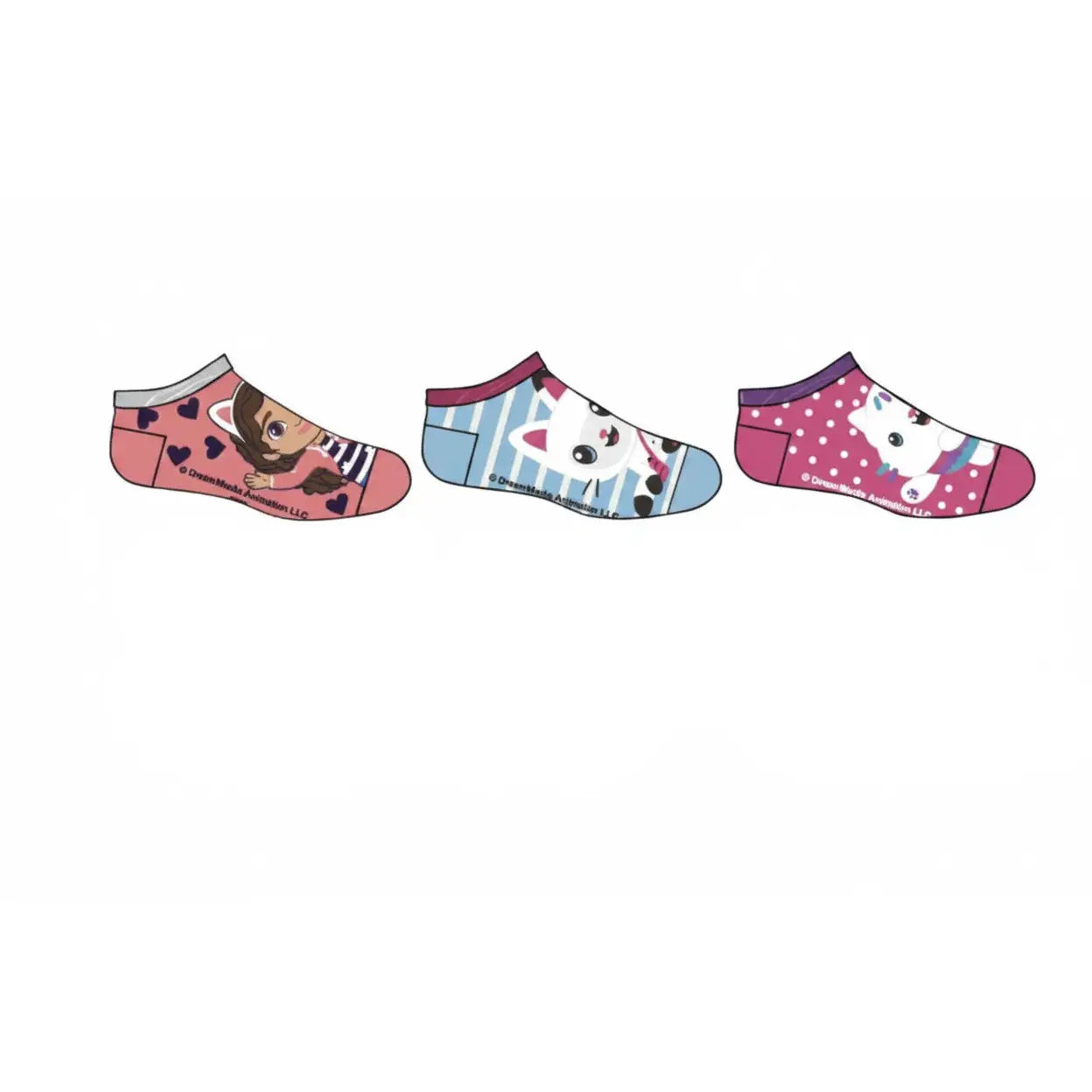 Pack 3 calcetines infantiles tobilleros Gabby´s Dollhouse 1 23/26