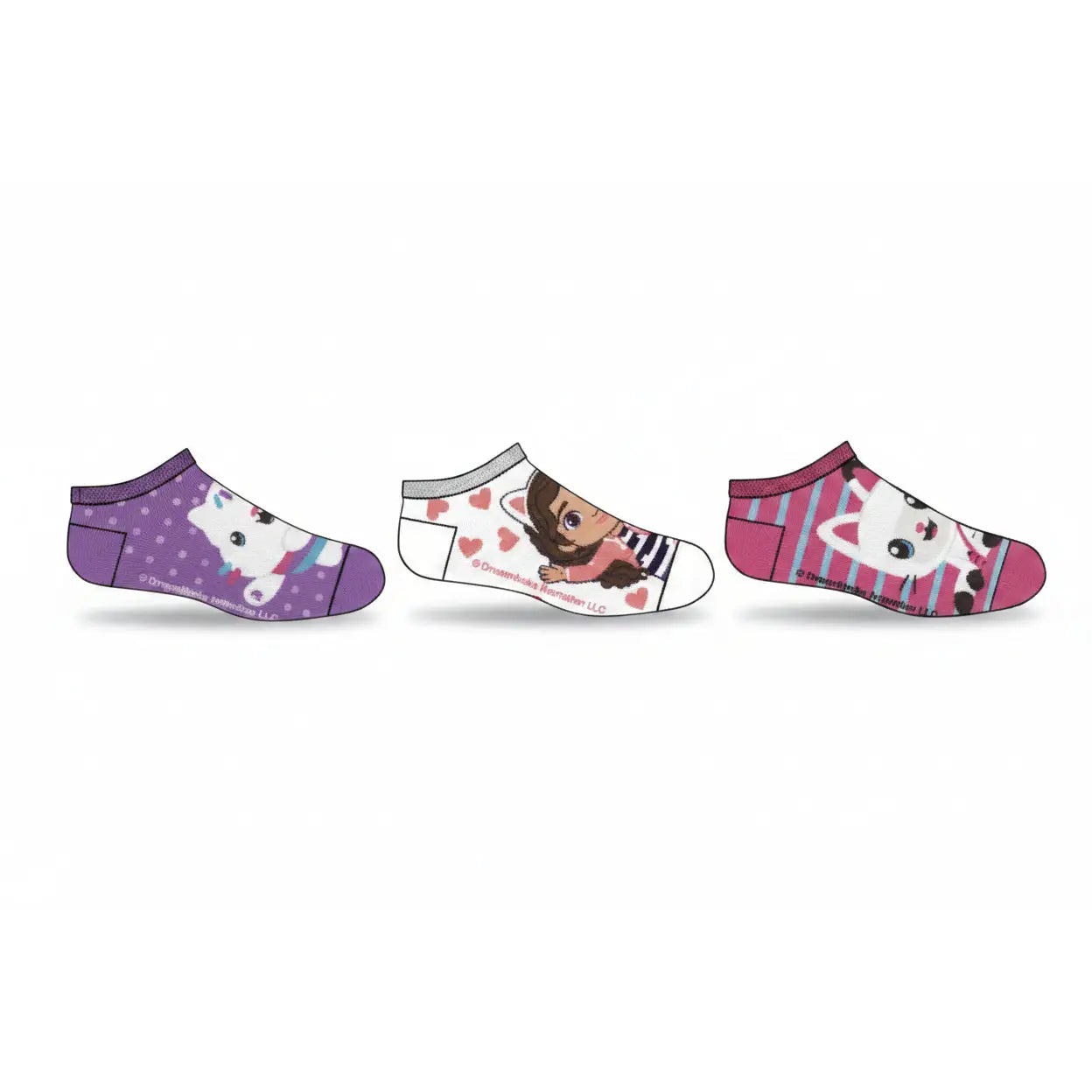 Pack 3 calcetines infantiles tobilleros Gabby´s Dollhouse 2 23/26