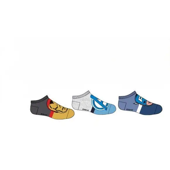 Pack 3 calcetines infantiles tobilleros Marvel Avengers 2 27/30