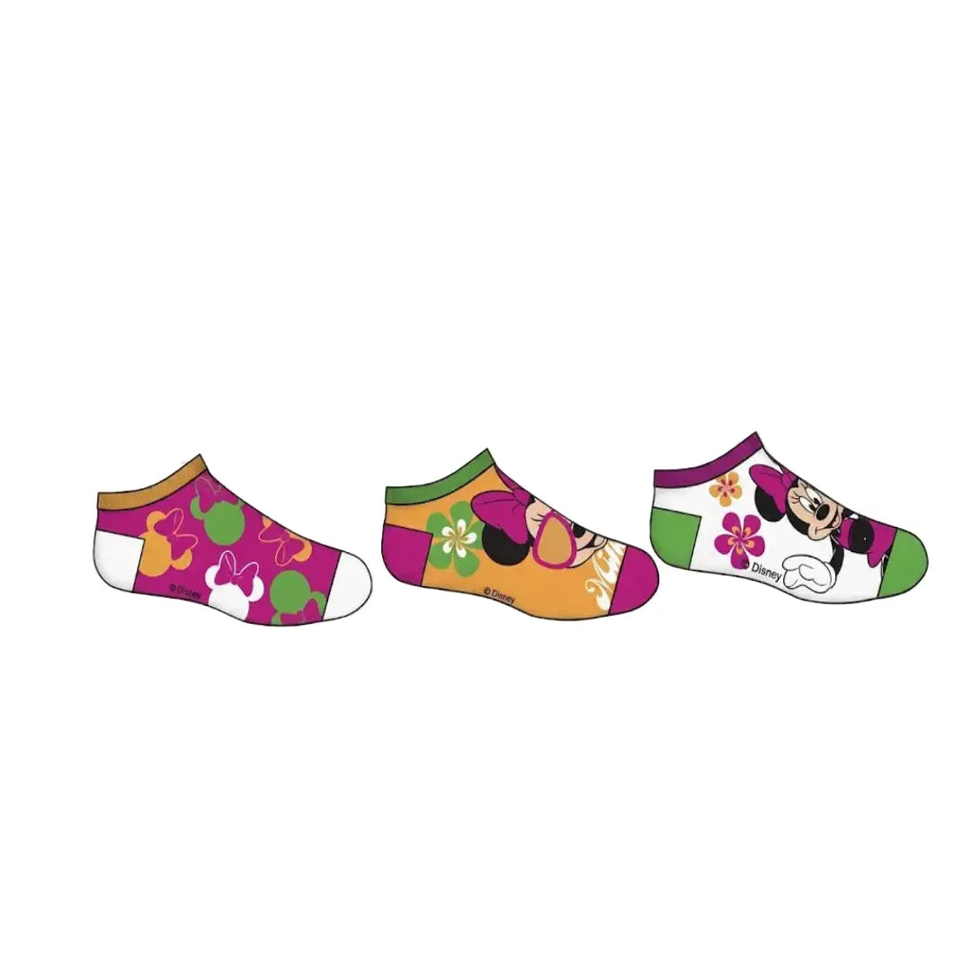 Pack 3 calcetines infantiles tobilleros Minnie Mouse Disney 27/30
