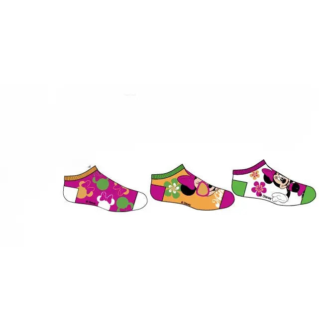 Pack 3 calcetines infantiles tobilleros Minnie Mouse Disney 31/34