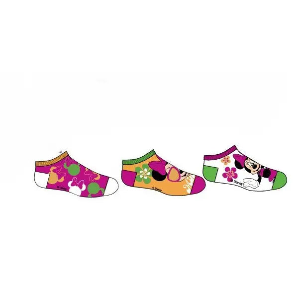 Pack 3 calcetines infantiles tobilleros Minnie Mouse Disney 31/34