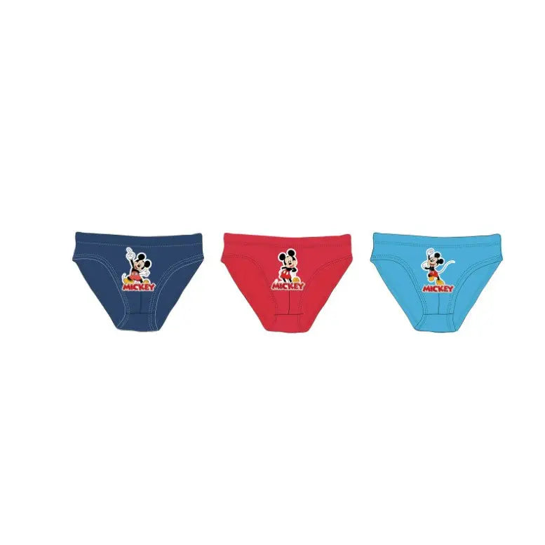 Pack 3 calzoncillos slips niño Mickey Mouse 4/5 años (108cm)