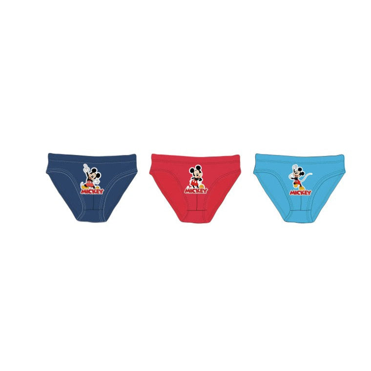 Pack 3 calzoncillos slips niño Mickey Mouse 4/5 años (108cm)